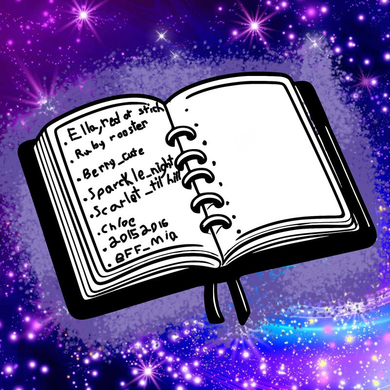 open note book blank