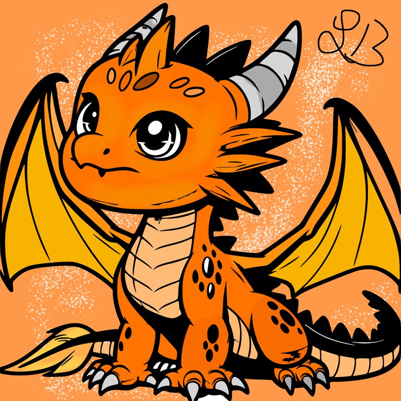 fierce baby night dragon