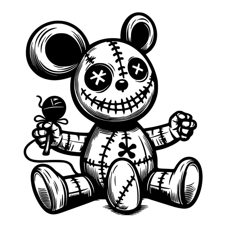 creepy voodoo mouse toy
