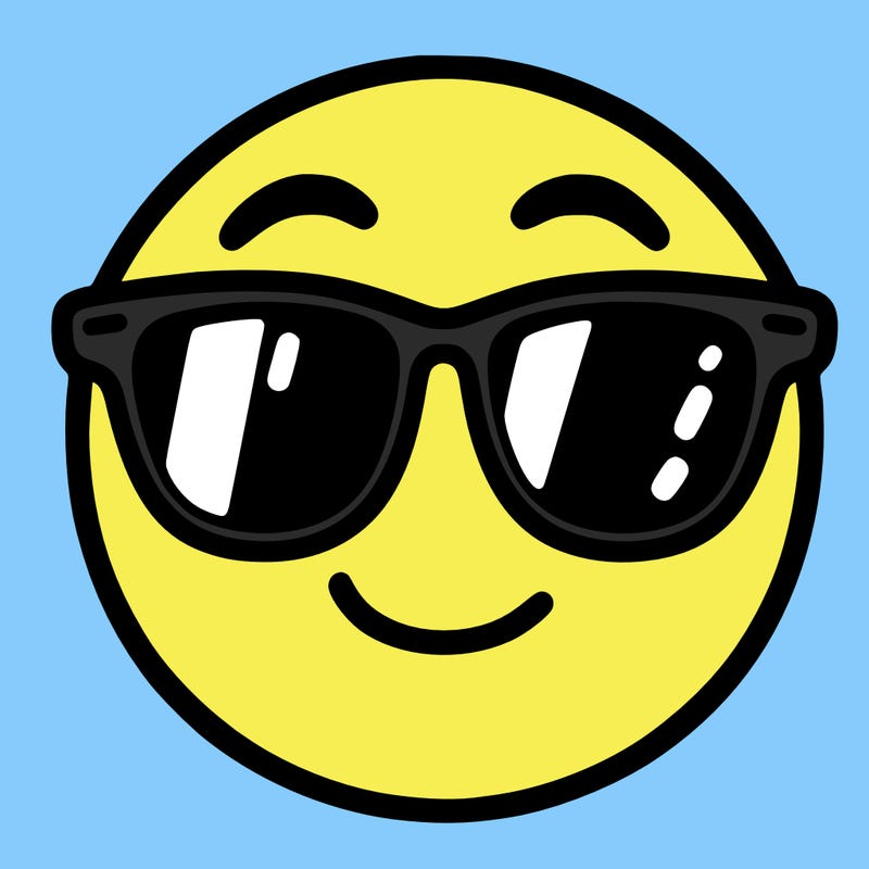 emoji with sunglasses