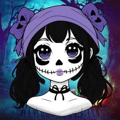 realistic girl halloween