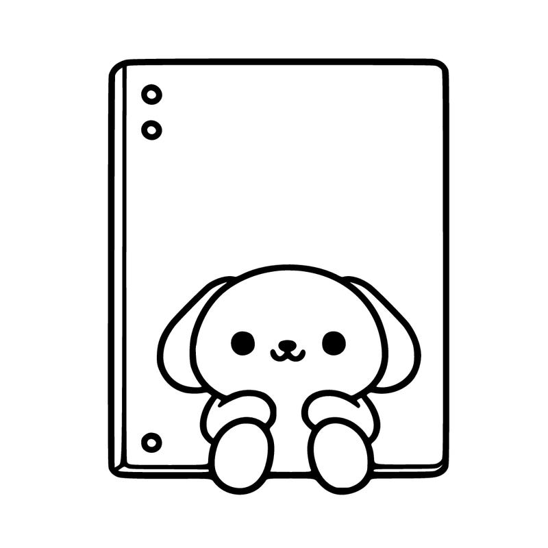 one blank white page