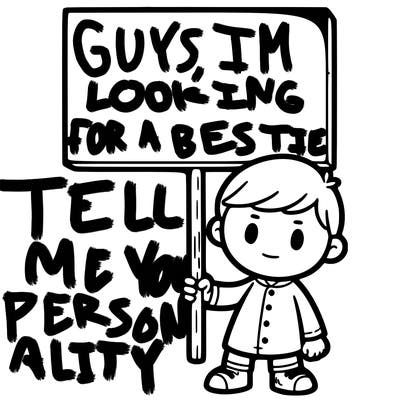 a person holding a sign that is blank