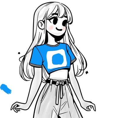 girl in a cute crop top