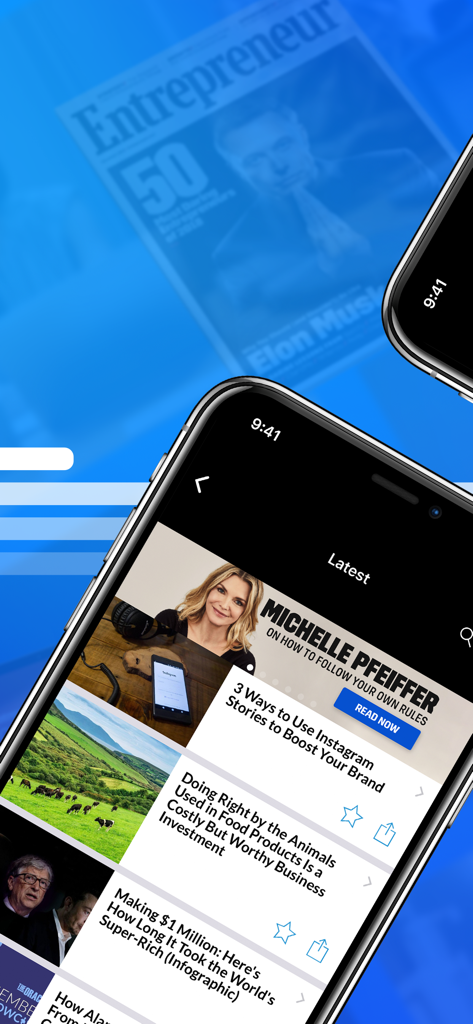 Entrepreneur Magazine - App mobile di Entrepreneur Magazine che mostra articoli di business e storie di successo.