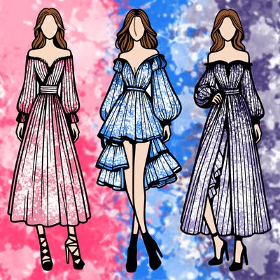 fashion models dresses