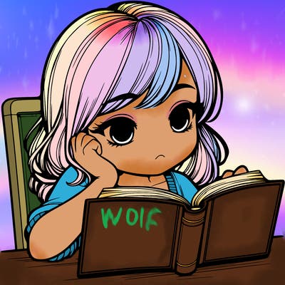 realistic girl reading a blank book