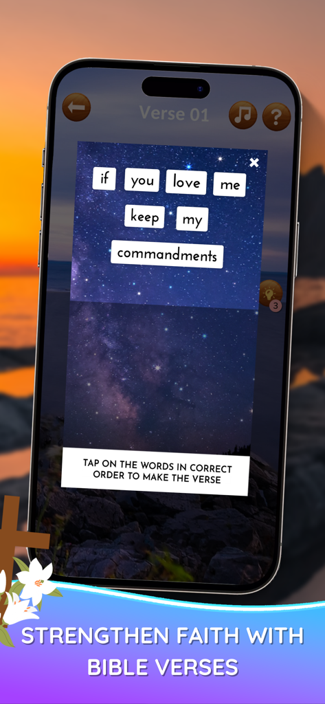 Bible Word Games: Puzzles App | Connect Letters and Study Holy Verses