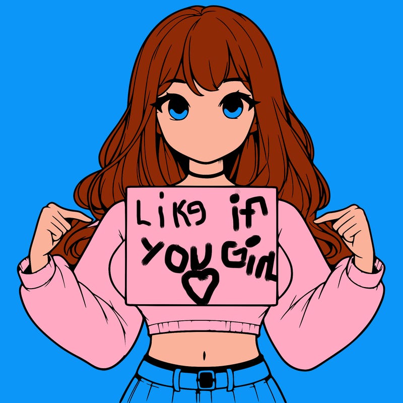 girl holding a blank sign in a long sleeve crop top