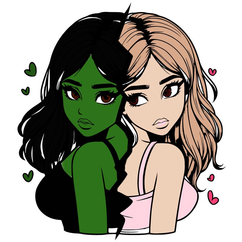 realistic girl split