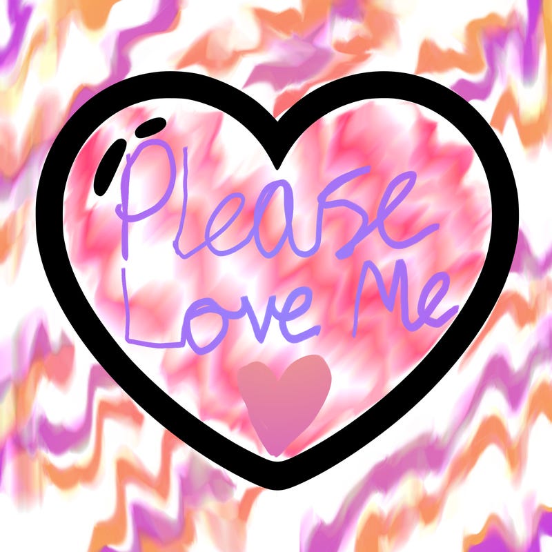 a blank heart