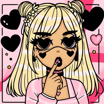 aesthetic heart girl