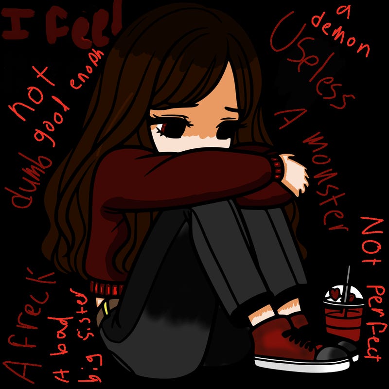 a girl  after a breakup