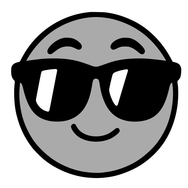 emoji with sunglasses