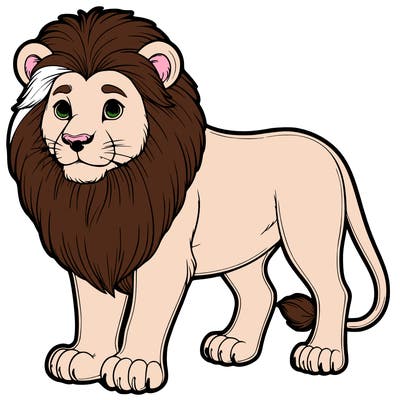 realistic lion