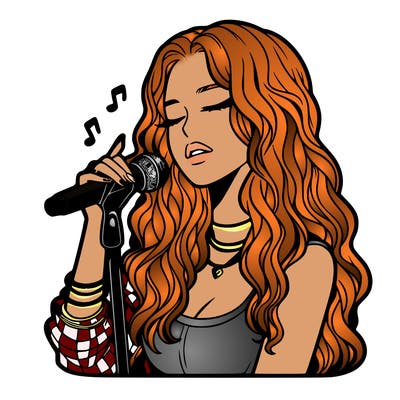 realistic female singer