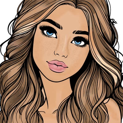 beautiful realistic girl