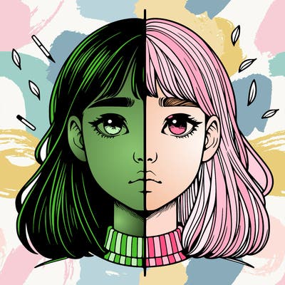 realistic girl split