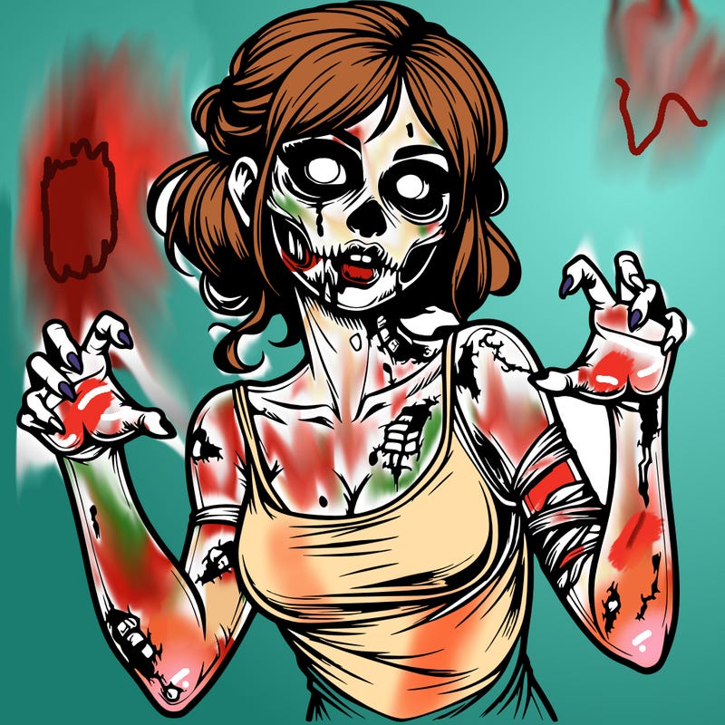 realistic zombie girl