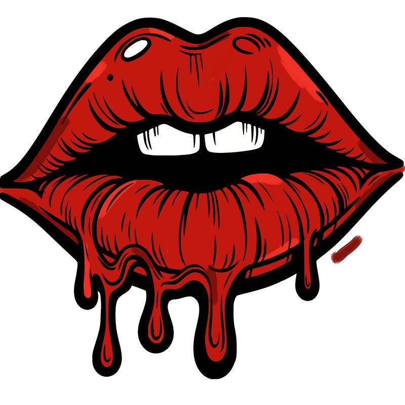 lips that look realistic and drip