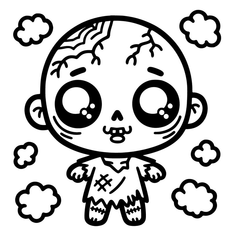 a cute zombie