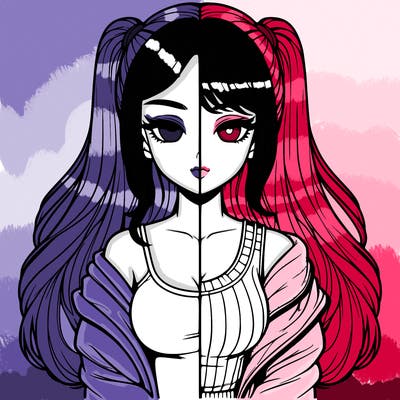 realistic girl split