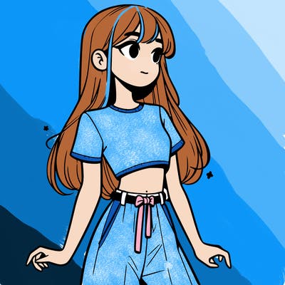 girl in a cute crop top