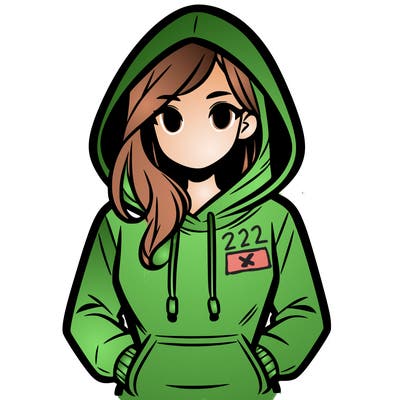 a woman wearing a hoodie