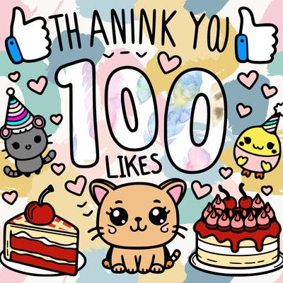 thank you for 100 likes