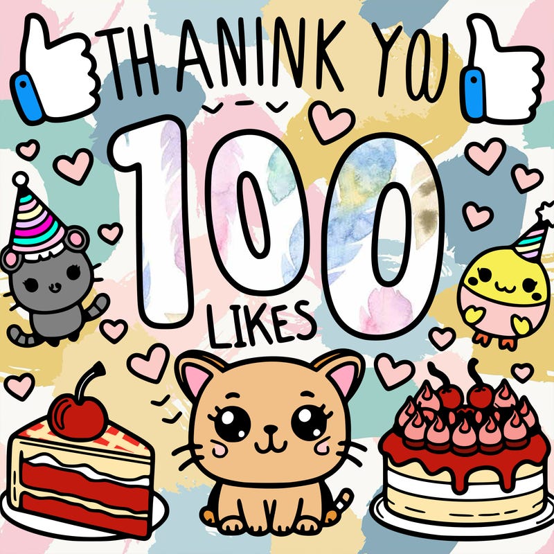 thank you for 100 likes