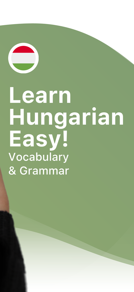 ハンガリー国旗をフィーチャーしたLENGOでハンガリー語を学ぶための紹介画面