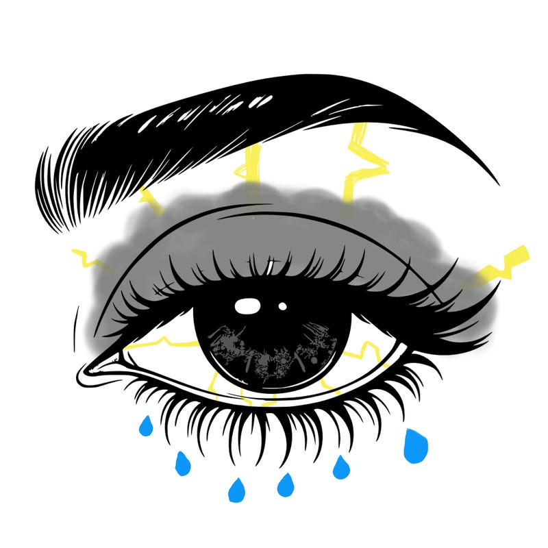 eye closed realistic