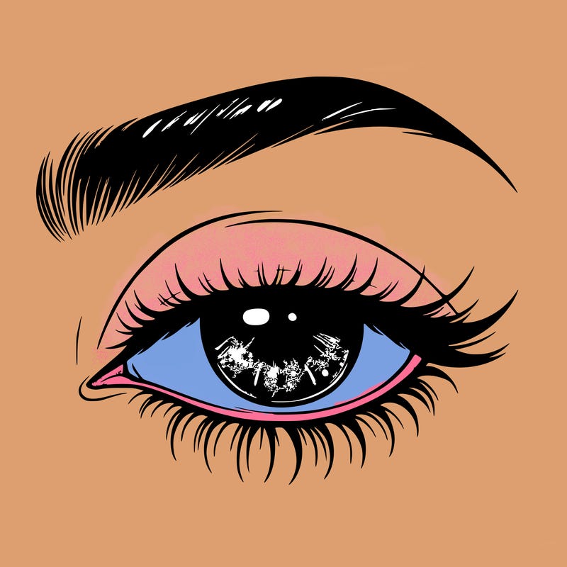 eye closed realistic