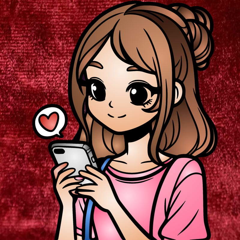 girl with a phone