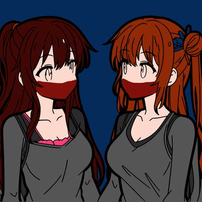 two anime girls who like eachother