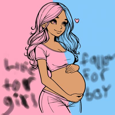realistic pregnant girl