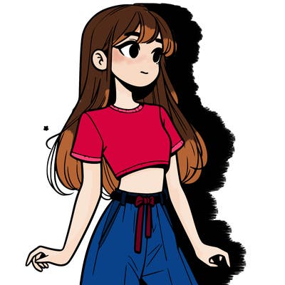 girl in a cute crop top