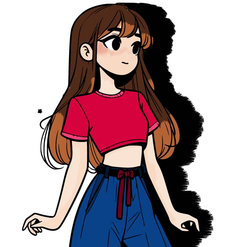 girl in a cute crop top