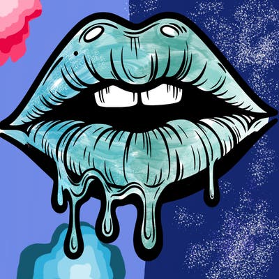 lips that look realistic and drip