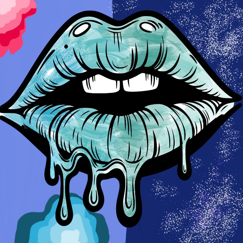 lips that look realistic and drip