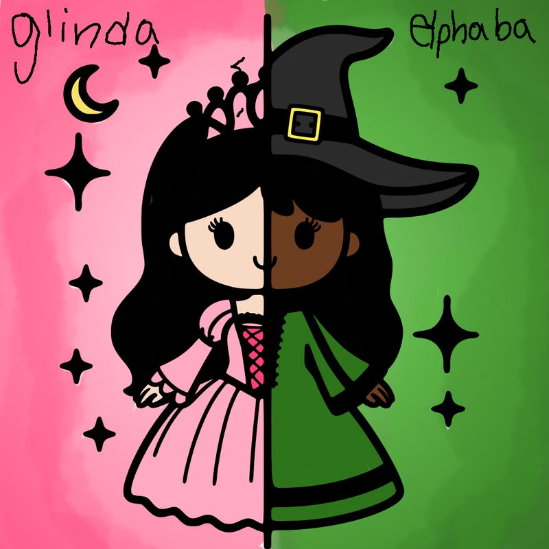 split princess and witch