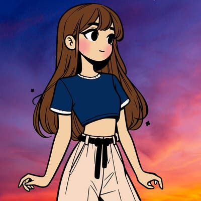 girl in a cute crop top