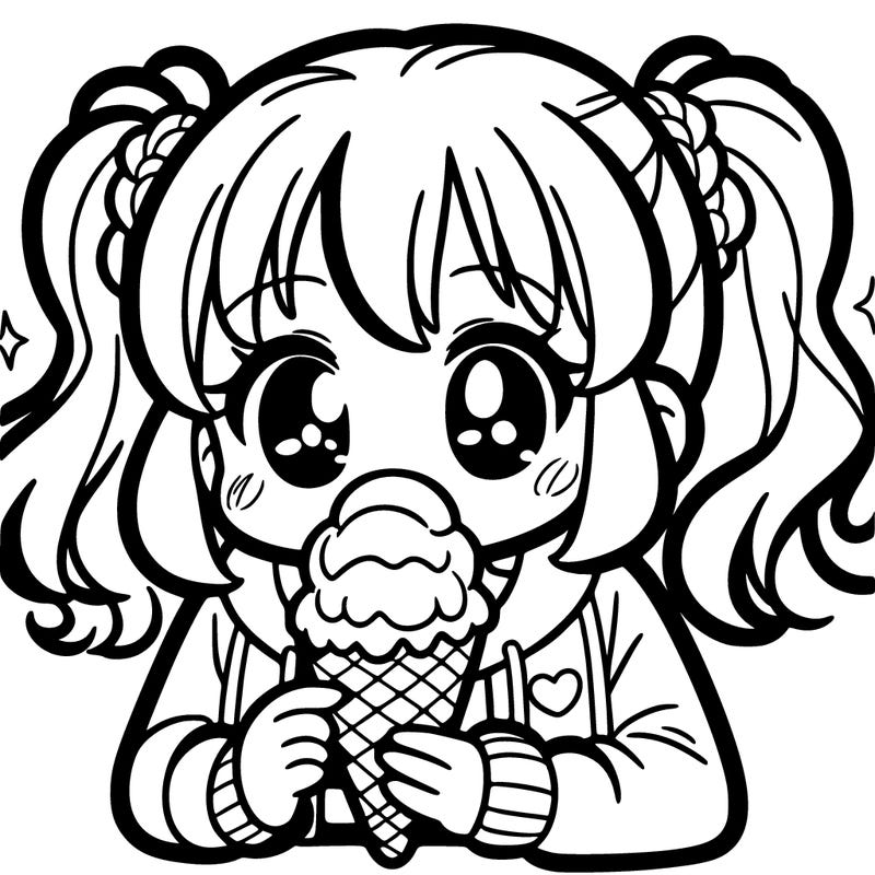 girl eating icecream