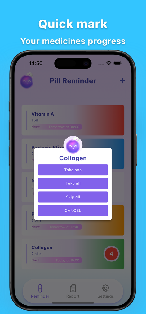 Pill Reminder - Medication Log - Medical App | MWM