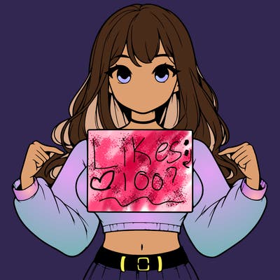 girl holding a blank sign in a long sleeve crop top