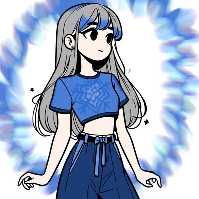 girl in a cute crop top