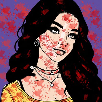 detailed realistic girl