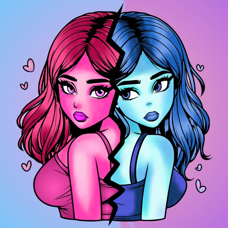 realistic girl split