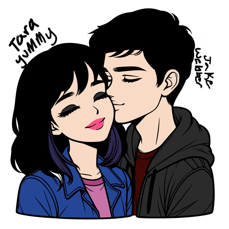 realistic girl and boy  love