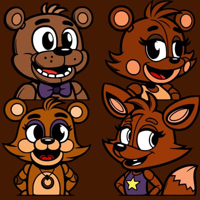 freddy, bonnie, chica foxy